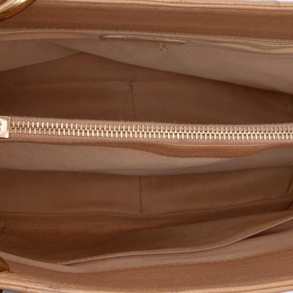 Pre-owned Chanel Caviar Grand Shopping Tote Brown