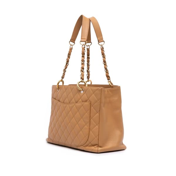 Pre-owned Chanel Caviar Grand Shopping Tote Brown