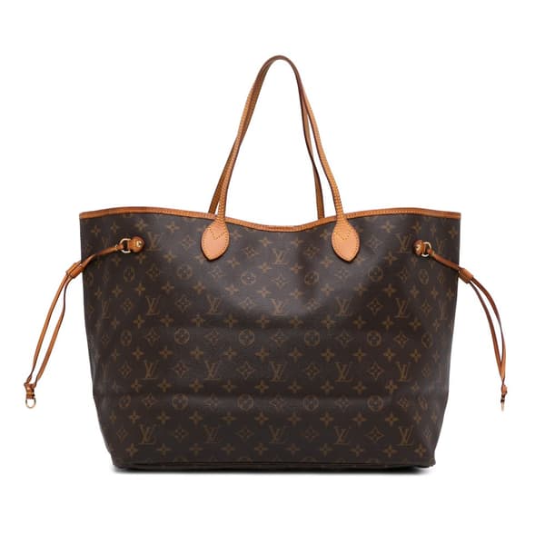 Pre-owned Louis Vuitton Monogram Neverfull GM Brown