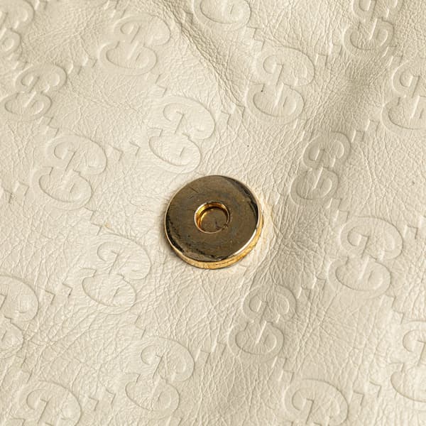 Pre-owned Gucci Guccissima New Ladies Tote White