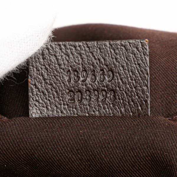 Pre-owned Gucci GG Canvas Web Tote Brown