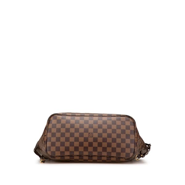 Pre-owned Louis Vuitton Damier Ebene Neverfull MM Brown