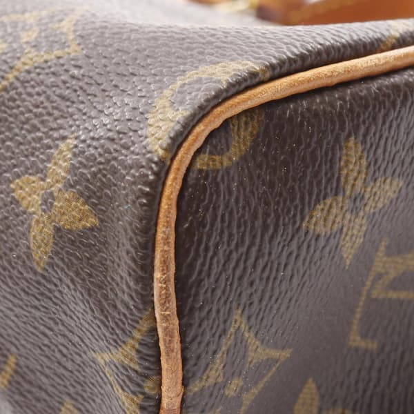 Pre-owned Louis Vuitton LOUIS VUITTON Mini Speedy Monogram Handbag M41534 PVC coated canvas leather Brown Used Women