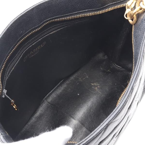 Pre-owned Chanel Caviar Medallion Tote Black