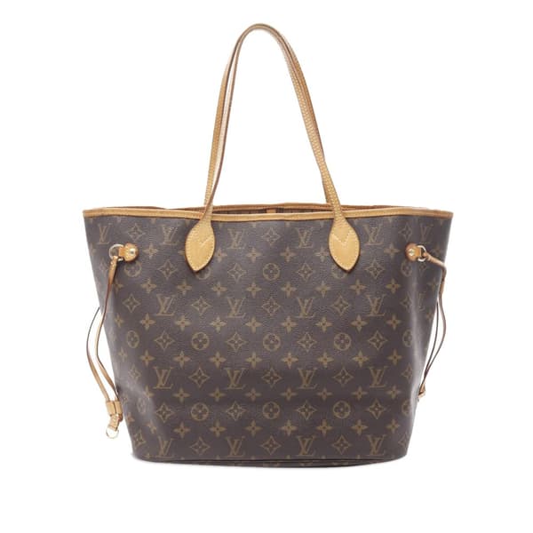 Pre-owned Louis Vuitton Monogram Neverfull MM Brown
