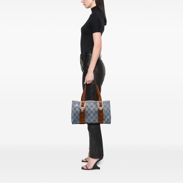 Pre-owned Celine Macadam PVC Tote Blue