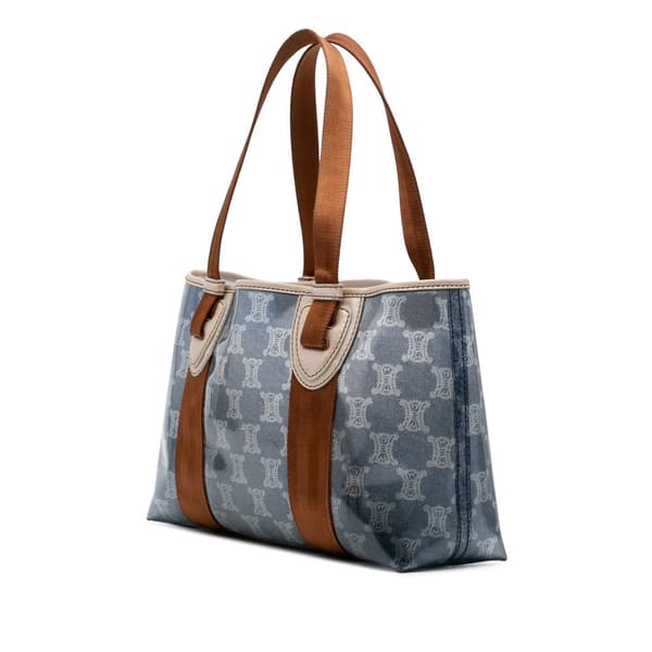 Pre-owned Celine Macadam PVC Tote Blue