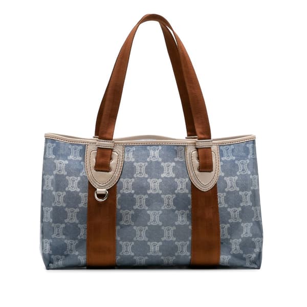 Pre-owned Celine Macadam PVC Tote Blue