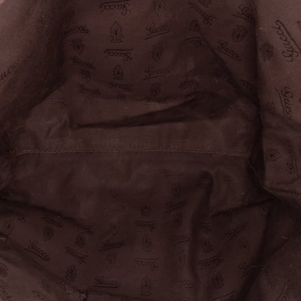 Pre-owned Gucci GG Canvas GG Charm Tote Brown