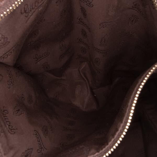 Pre-owned Gucci GG Canvas GG Charm Tote Brown