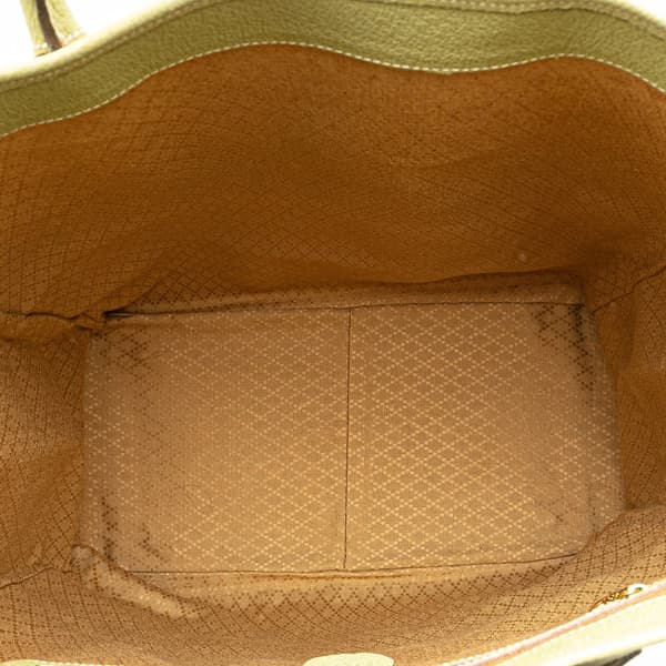 Pre-owned Gucci Suede Shopper Tote Green
