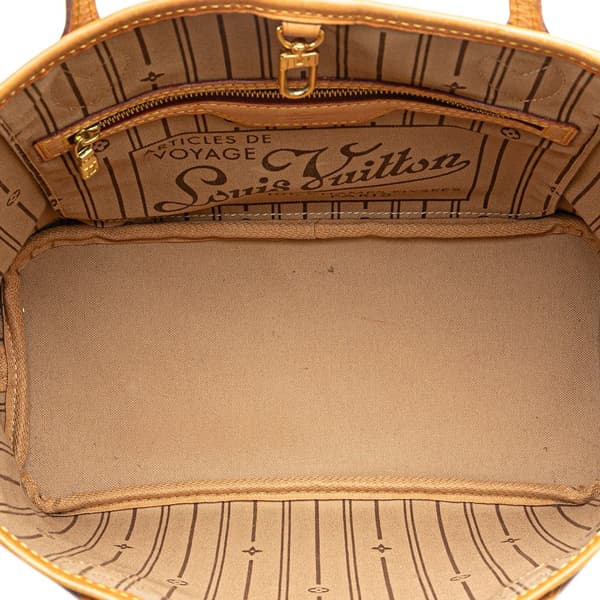 Pre-owned Louis Vuitton Monogram Neverfull PM Brown