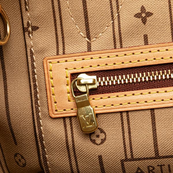 Pre-owned Louis Vuitton Monogram Neverfull PM Brown