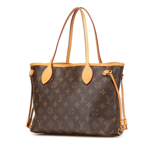 Pre-owned Louis Vuitton Monogram Neverfull PM Brown