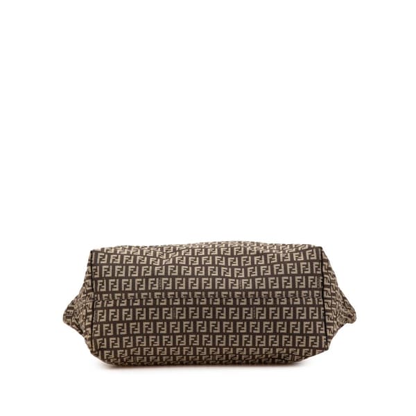 Pre-owned Fendi Zucchino Canvas Tote Brown