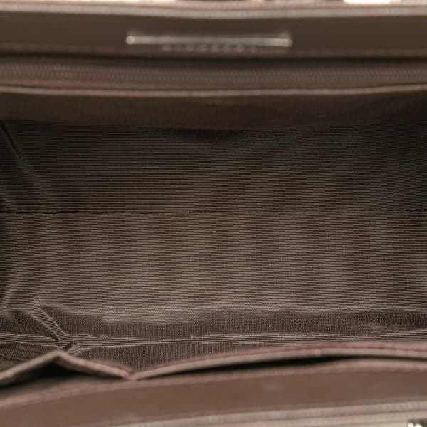 Pre-owned Burberry House Check Canvas Tote Brown