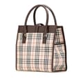Miniatyrbilde 2 av 10: Pre-owned Burberry House Check Canvas Tote Brown