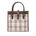 Miniatyrbilde 1 av 10: Pre-owned Burberry House Check Canvas Tote Brown