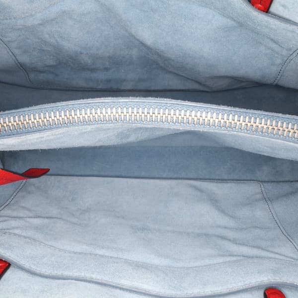 Pre-owned Prada Glace Calf Etiquette Tote Red