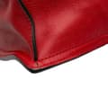 Miniatyrbild 7 av 10: Pre-owned Prada Glace Calf Etiquette Tote Red