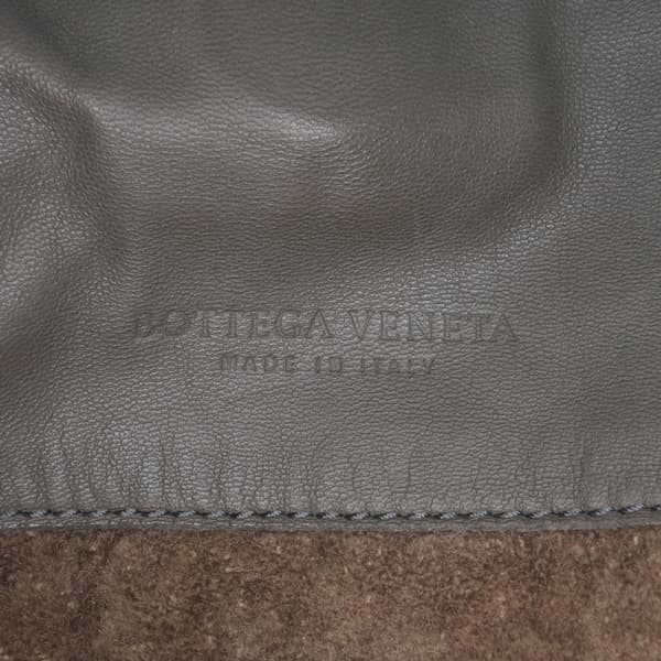 Pre-owned Bottega Veneta Nappa Intrecciato Parachute Tote Gray