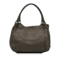 Pikkukuva 1 / 10: Pre-owned Bottega Veneta Nappa Intrecciato Parachute Tote Gray