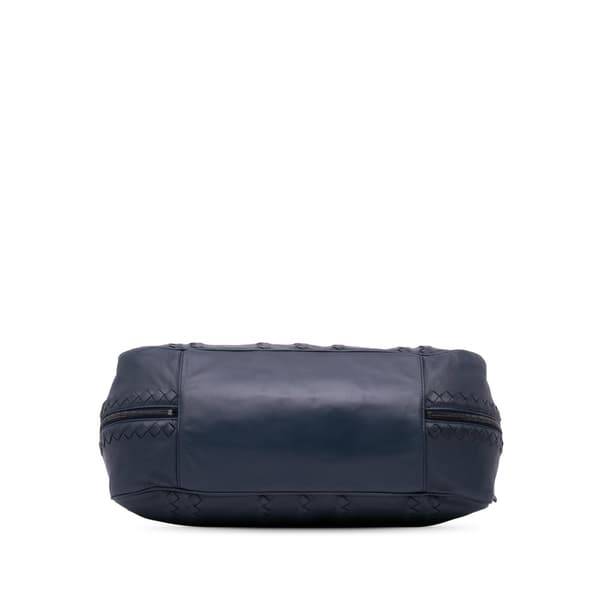 Pre-owned Bottega Veneta Nappa Intrecciato Tote Blue