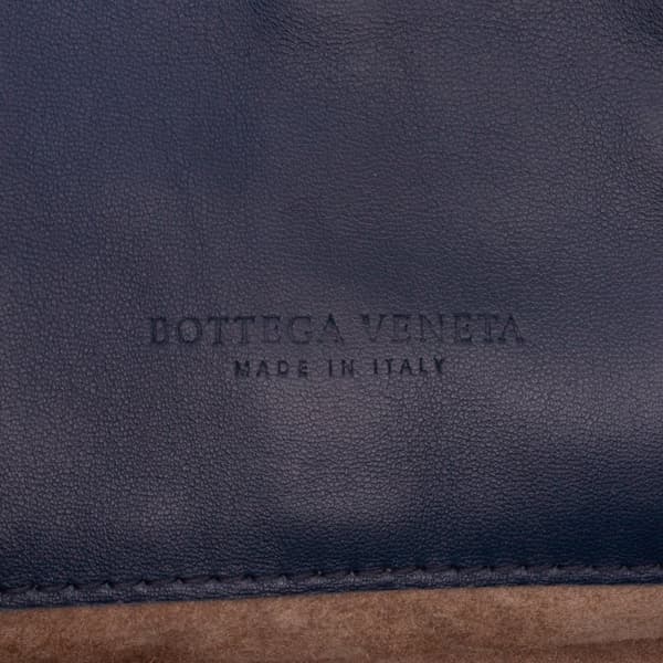 Pre-owned Bottega Veneta Nappa Intrecciato Tote Blue