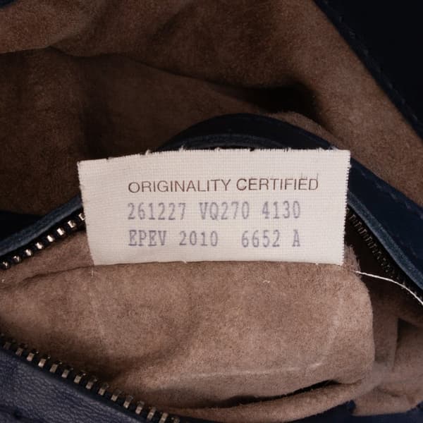 Pre-owned Bottega Veneta Nappa Intrecciato Tote Blue