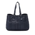 Miniatyrbild 1 av 10: Pre-owned Bottega Veneta Nappa Intrecciato Tote Blue