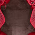 Miniatyrbillede 4 af 10: Pre-owned Bottega Veneta Nappa Intrecciato Parachute Tote Red