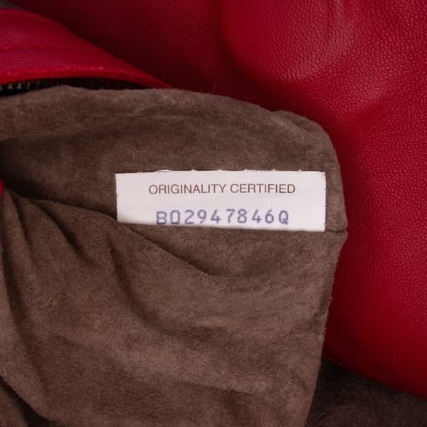 Pre-owned Bottega Veneta Nappa Intrecciato Parachute Tote Red