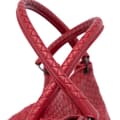 Miniatyrbillede 7 af 10: Pre-owned Bottega Veneta Nappa Intrecciato Parachute Tote Red