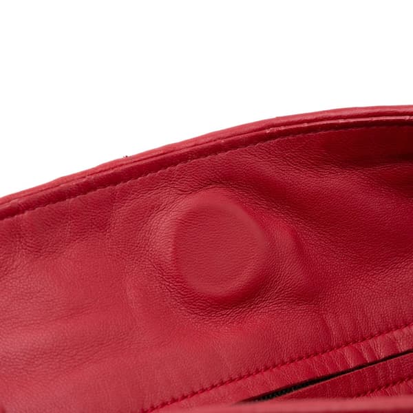Pre-owned Bottega Veneta Nappa Intrecciato Parachute Tote Red