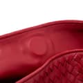 Miniatyrbillede 9 af 10: Pre-owned Bottega Veneta Nappa Intrecciato Parachute Tote Red