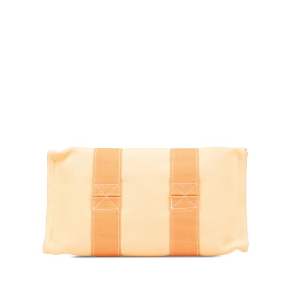 Pre-owned Hermès Toile Bora Bora PM Tote Orange