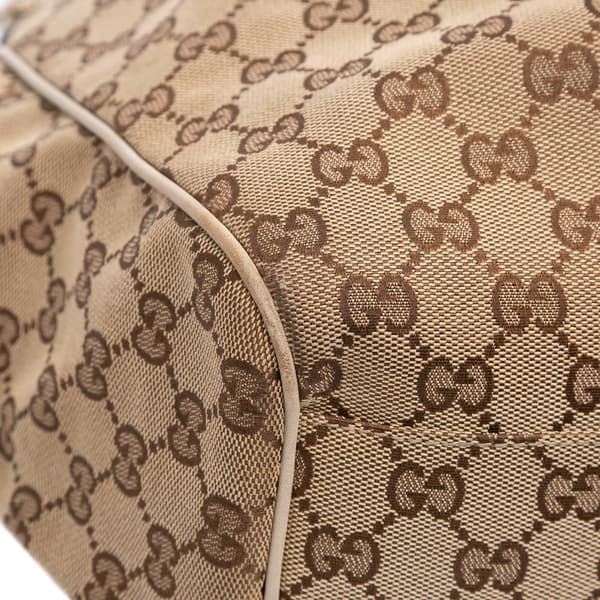 Pre-owned Gucci Large GG Canvas Sukey Tote Brown