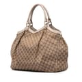 Pikkukuva 2 / 10: Pre-owned Gucci Large GG Canvas Sukey Tote Brown