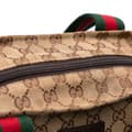 Miniatyrbild 7 av 10: Pre-owned Gucci GG Canvas Web Tote Brown