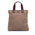 Miniatyrbild 1 av 10: Pre-owned Gucci GG Canvas Web Tote Brown