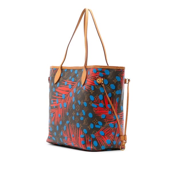 Pre-owned Louis Vuitton Monogram Jungle Dots Neverfull MM Brown