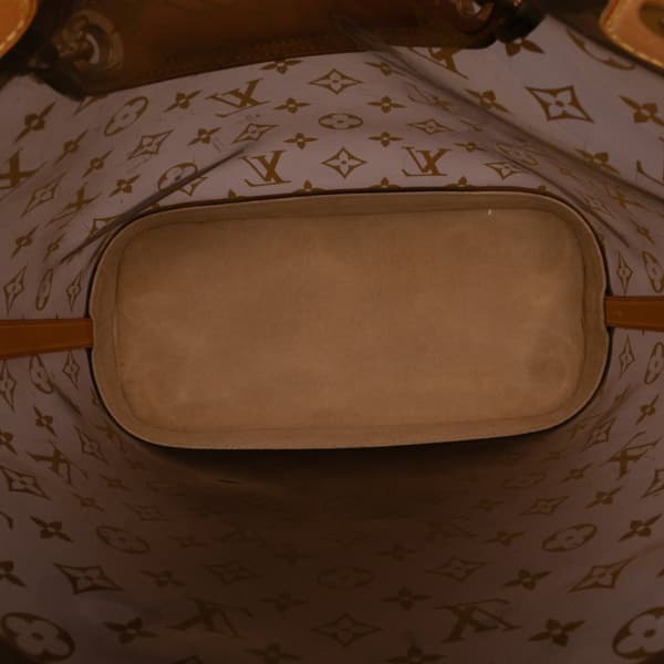 Pre-owned Louis Vuitton Monogram Cabas Sac Ambre MM Brown