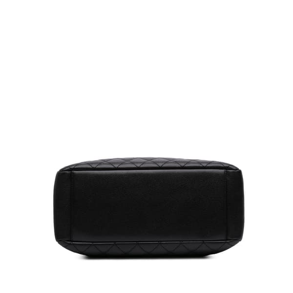 Pre-owned Chanel Caviar Grand Shopping Tote Black