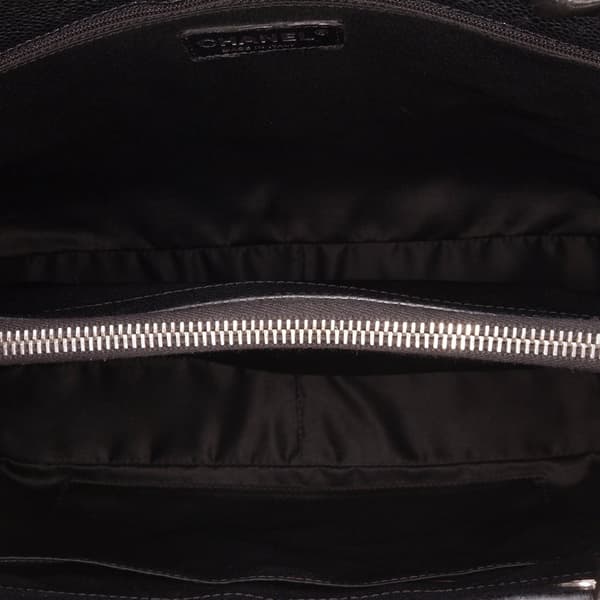 Pre-owned Chanel Caviar Grand Shopping Tote Black