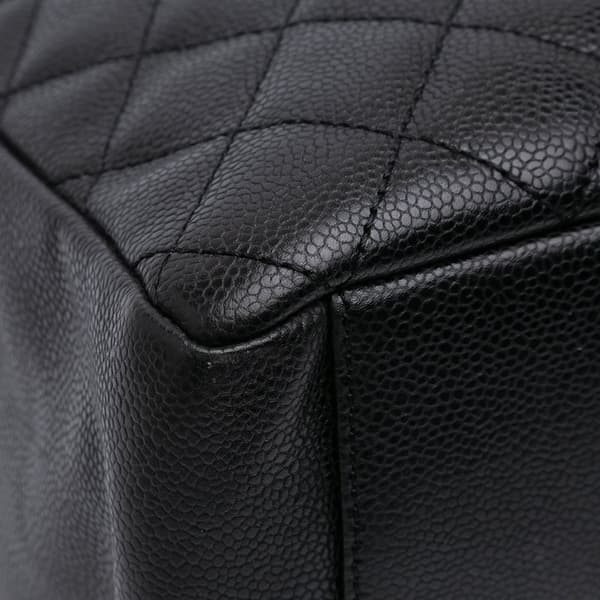 Pre-owned Chanel Caviar Grand Shopping Tote Black