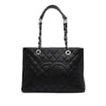 Miniatyrbillede 1 af 10: Pre-owned Chanel Caviar Grand Shopping Tote Black
