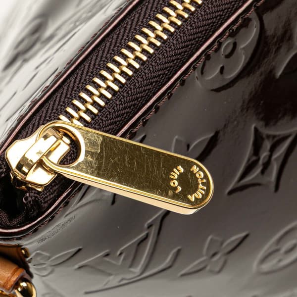 Pre-owned Louis Vuitton Monogram Vernis Bellevue GM Purple