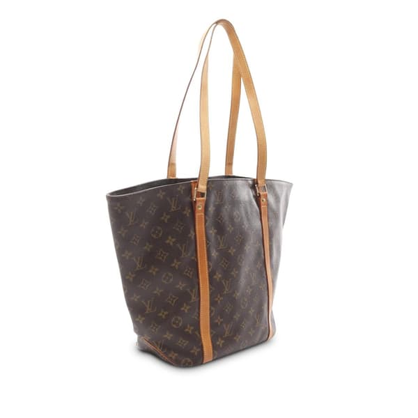 Pre-owned Louis Vuitton Monogram Sac Shopping Brown