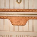 Miniatyrbild 5 av 10: Pre-owned Louis Vuitton Damier Azur Neverfull MM White