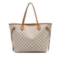 Miniatyrbild 1 av 10: Pre-owned Louis Vuitton Damier Azur Neverfull MM White